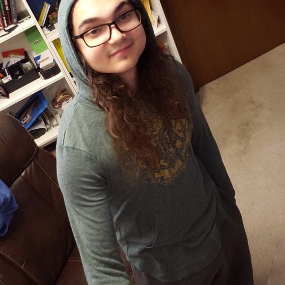 NEW Green Harry Potter Hogwarts Hoodie-shirt - Picture 3 of 3